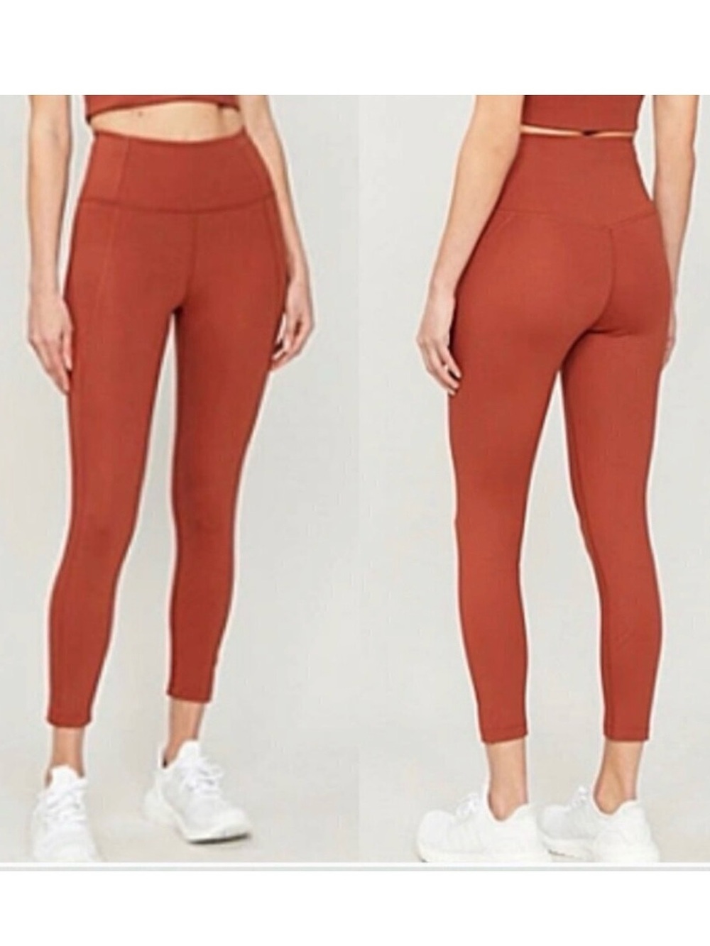 Girlfriend Collective Compressive High-Rise 27” Legging Sedona Brown Medium EUC